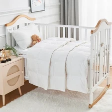 Toddler Goose Down Comforter Lightweight Summer Cooling Baby Duvet Insert,......