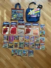 Vintage MOTU Lot- 2 Bags, 5 Card Backs & 22 Mini Comic Books- HeMan, Skeletor