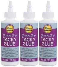Aleene's Quick Dry Tacky Glue 3/Pkg-4oz