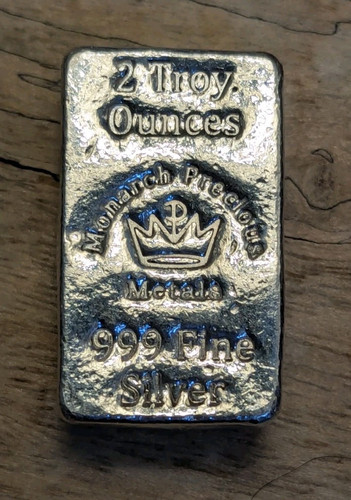 Monarch Precious Metals 2 Troy Oz Silver Nugget .999 Fine Silver! "Lil Chunky"🥈