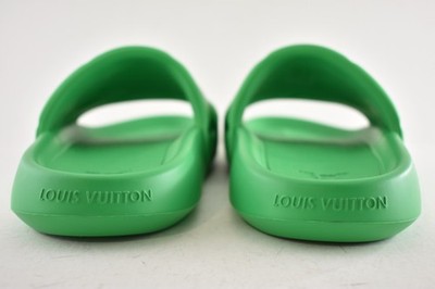 Louis Vuitton Waterfront Mule Bubble Monogram Green Slide Sandal