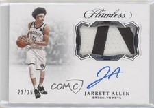 2018-19 Panini Flawless Horizontal 23/25 Jarrett Allen #HP-JAL Patch Auto 3d3