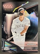2026 Topps Chrome Black Mickey Moniak Rose Gold Wave Refractor #/10 Rockies