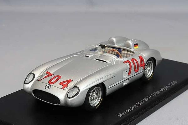 Spark S5892 1/43 MERCEDES-BENZ 300 Slr 1955 Modellauto Silber, Ovp-image