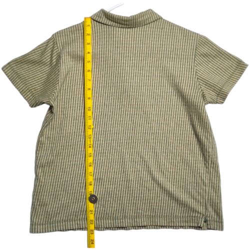 Polo Gap Boxy verde estampado a cuadros para mujer talla grande retro 100 % algodón - Imagen 7 de 7