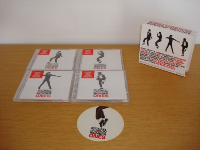 Michael Jackson Number Ones UK Promo Box Set XPCD 2893 Sticker 4 CD Album unique