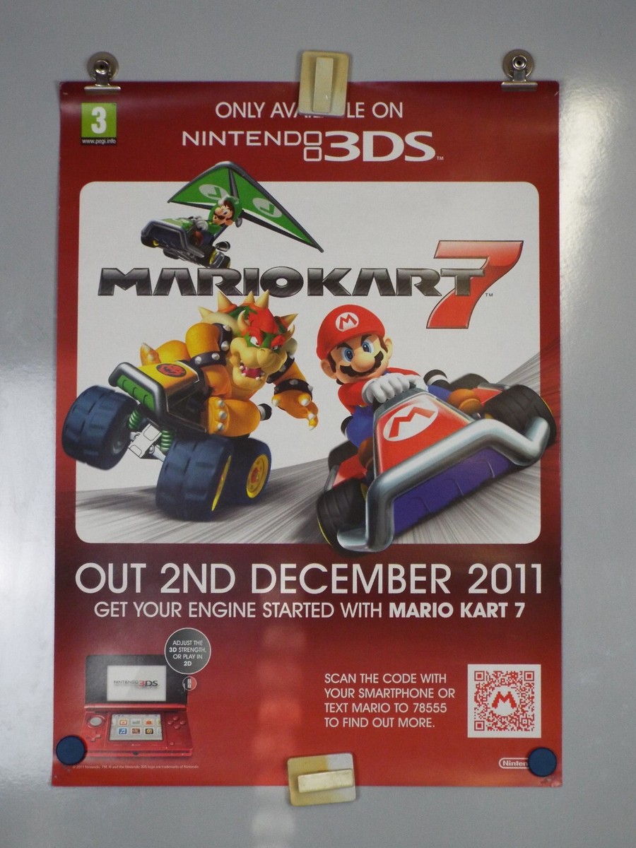 Nintendo Mario Kart Anniversary in-store advertising poster