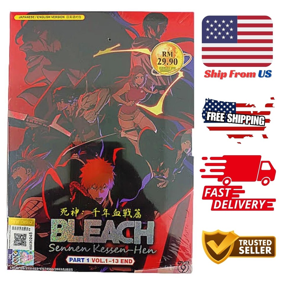 DVD Anime Bleach ThousandYear Blood War Part 1 (Volume 113 End