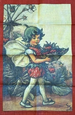Strawberry Fairy By Ulster Weavers Tea Towel 28X18 Inch Irish Linen New!