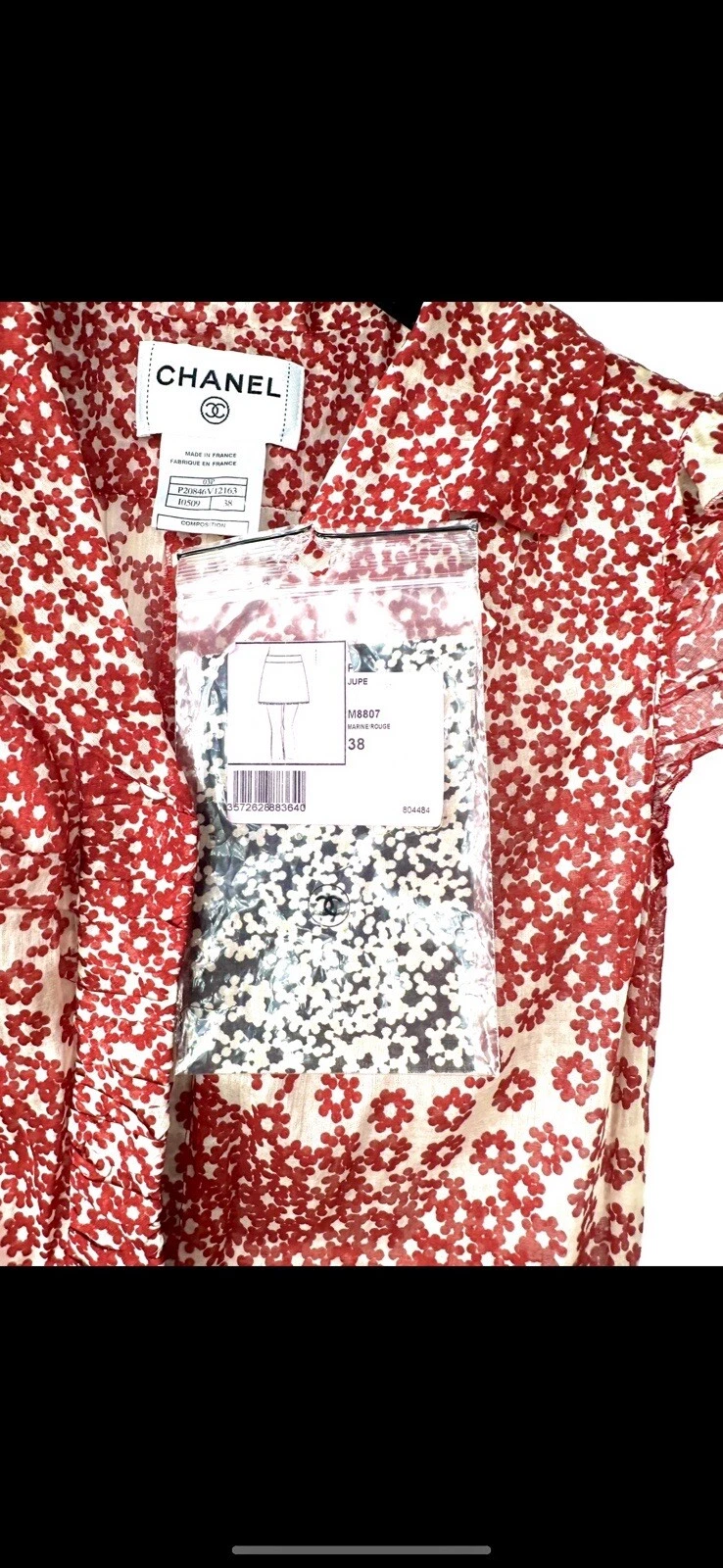 Giacca lunga copricostume rossa nuova Chanel vintage 2003 2023 34 36 38 2 4 6 top M S