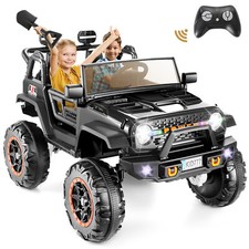 2 Seater Ride On Car Truck 2WD/4WD Switchable 24V Kids Electric Car with Remote