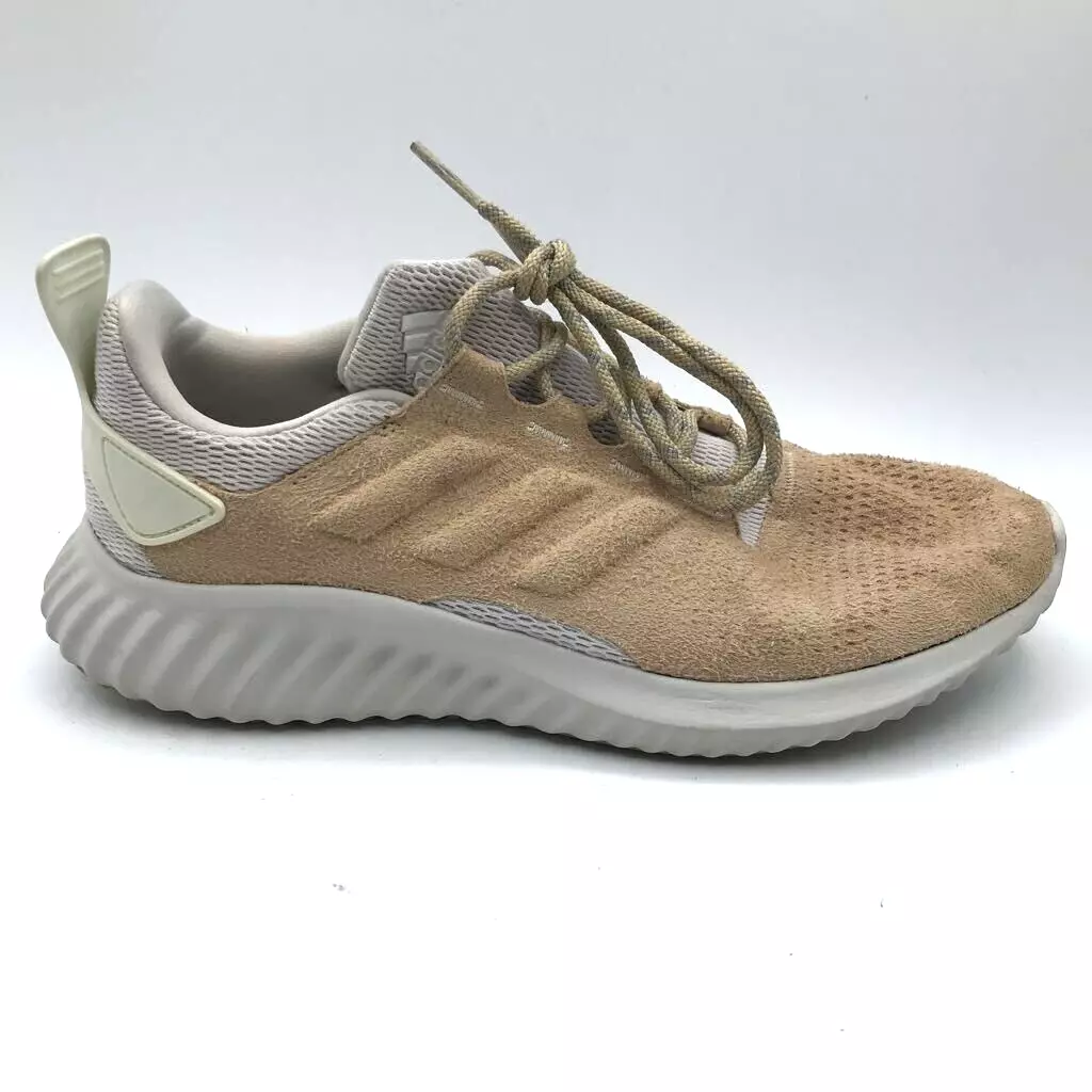 Suede Leather Adidas Mens Alphabounce Cr Running Shoes Beige