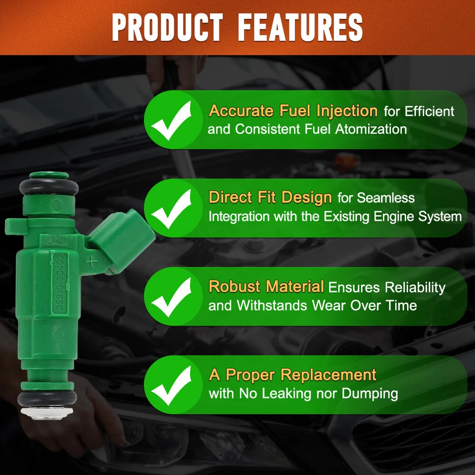 Fuel Injector 2-Pin Connector 35310-3C400 Fit For KIA Sorento 3.5L 2011-2013 - Image 4 of 4