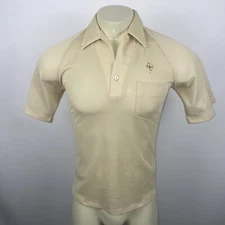 Vtg 60s 70s Big Sur Shirt Mesh Polo Mens Disco Surf Lords Dogtown Hippie Medium