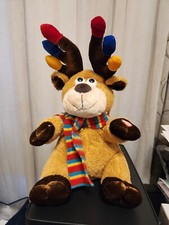 Dan Dee Reindeer Plush Animated Christmas Bops to/Plays Jingle Bell Rock