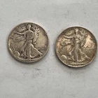 2 Walking Liberty Half Dollar (1916-1947) 90% Silver LOT H