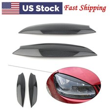 Headlight Eyelid Eyebrow Trim Eye Lid Cover For Vw Golf 5  R32 Mk5 2005-2007