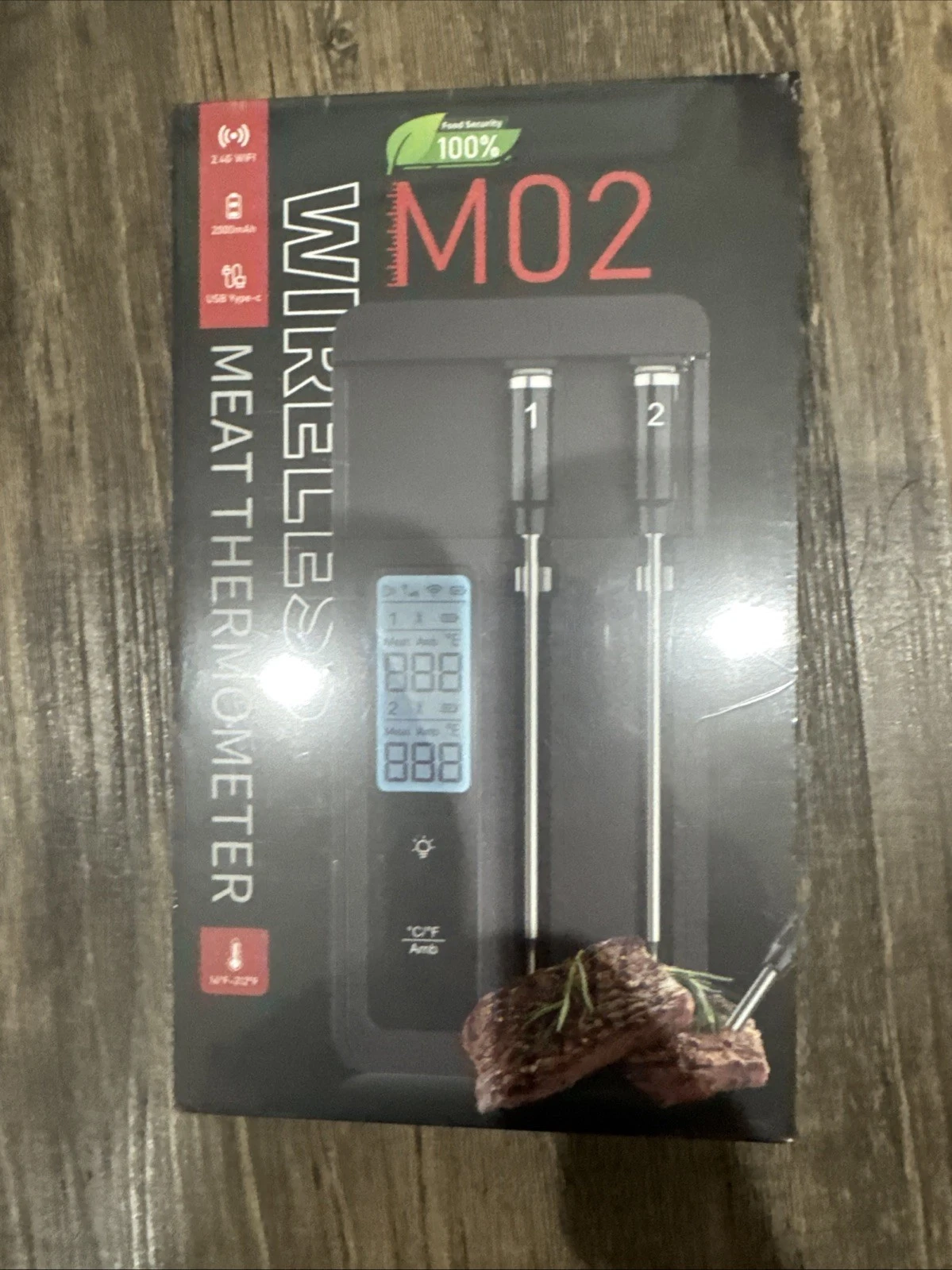 Wireless Meat Thermometer Model M02. Meat, Meater, Thermometer, Temperature.
Opens in a new window o
