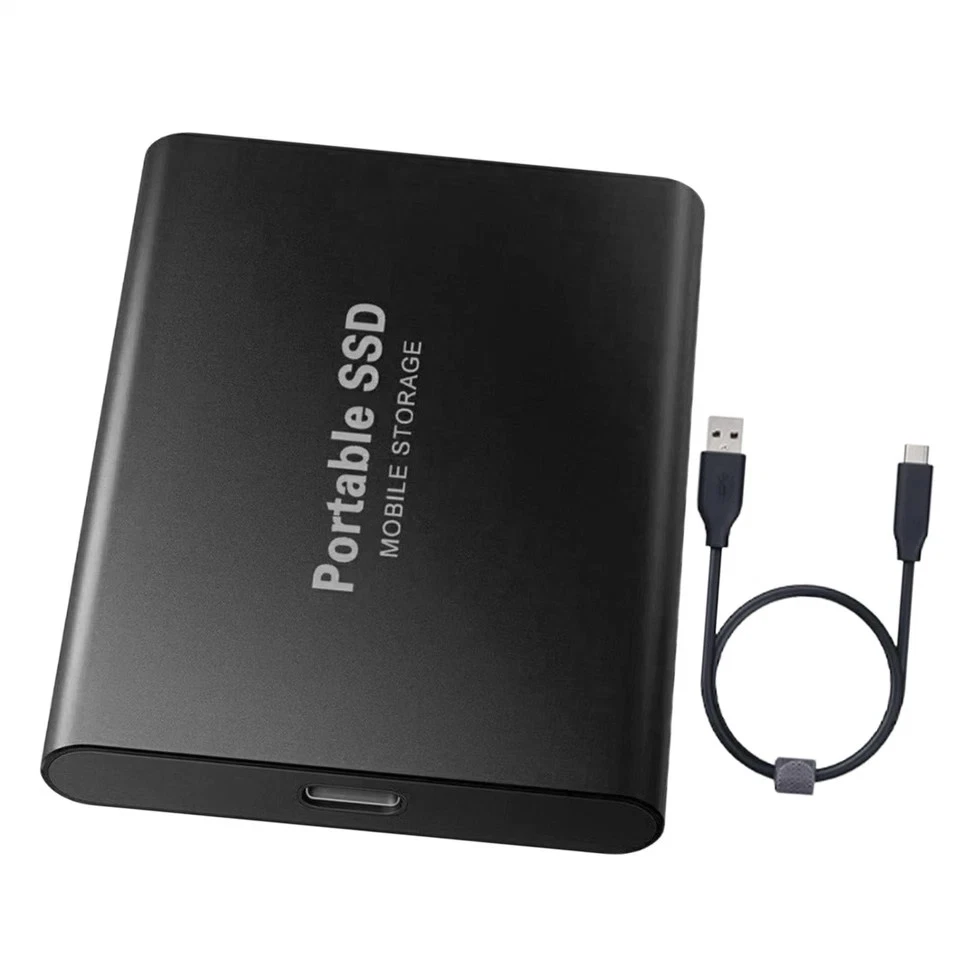 2 TB externe Festplatte SSD Disk Speicher USB 3.0 HDD für PC Laptop Telefon - Bild 3 von 4