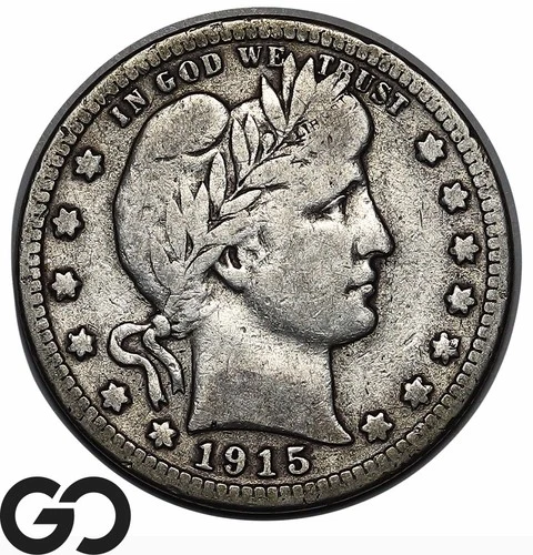 1915-S Barber Quarter, Choice Fine++