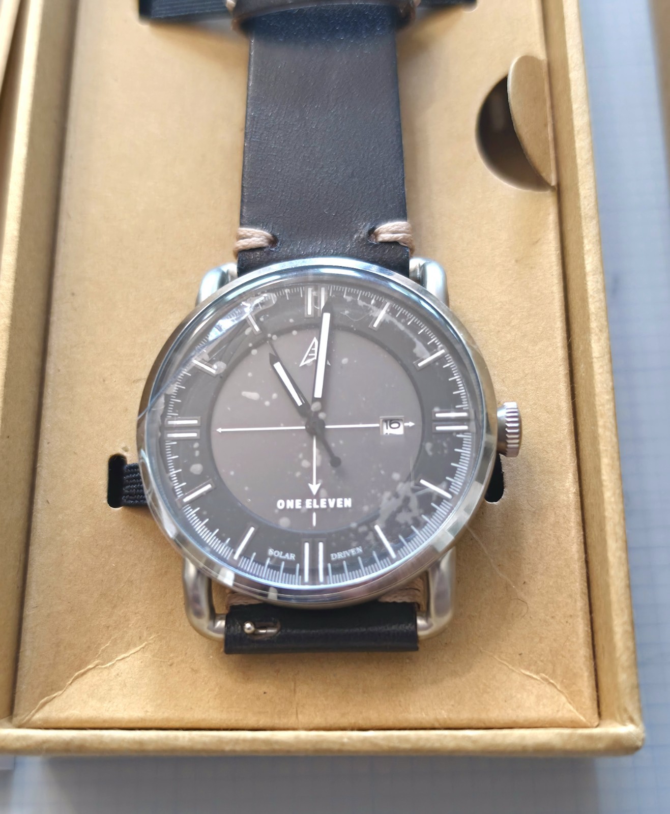 Cardboard Solar NEW One Eleven Solar Field Watch 10 ATM by FOSSIL Box & Tags Seiko ...