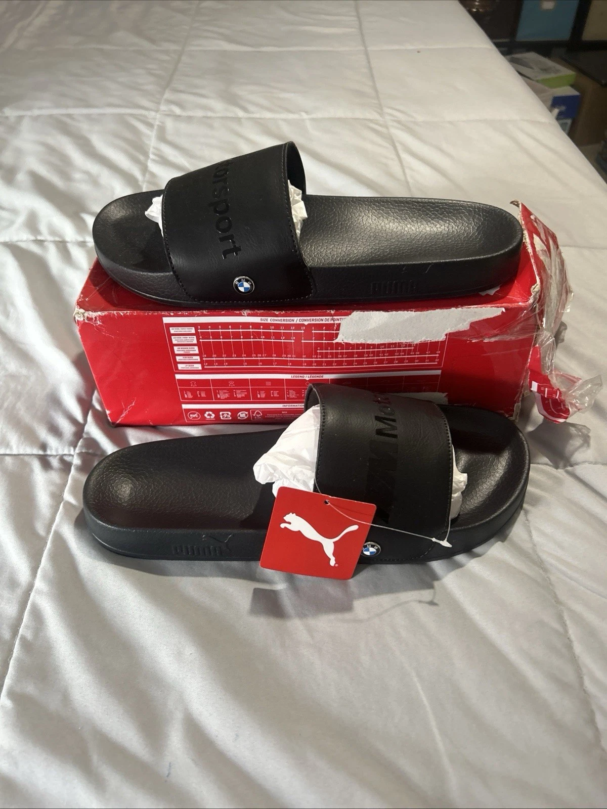 PUMA Uomo BMW MMS Leadcat Puma Scivolo Nero Taglia 14