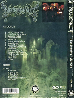 Necrophagia Necrotorture Sickcess (DVD 2005) Death Metal Killjoy