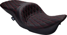 DRAG SPECIALTIES SEATS Fits Freedom Seat For FLH 1997-2007, Double Diamond Red