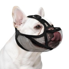 OHCOZZY French Bulldog Muzzle, Adjustable Soft Short Snout Dog Muzzle with Ey...