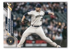 Brett Anderson 2020 Topps Update Baseball #U-275 Milwaukee Brewers
