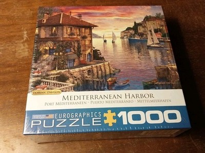 1000 Piece PUZZLE Eurographics MEDITERRANEAN HARBOR Davison port Greek Italy NEW