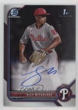 2022 Bowman Draft Chrome Draft Pick Auto Alex McFarlane #CDA-AME Auto 6fs