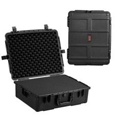 2.4 Cu.ft Weatherproof Hard Case Handle Clips Padlock Holes Foam