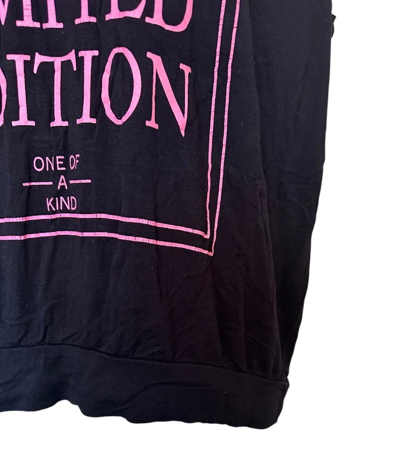 Мягкий топ с капюшоном Junior's I'm Not Perfect But I Am Limited Edition размер L черный - Изображение 4 из 4