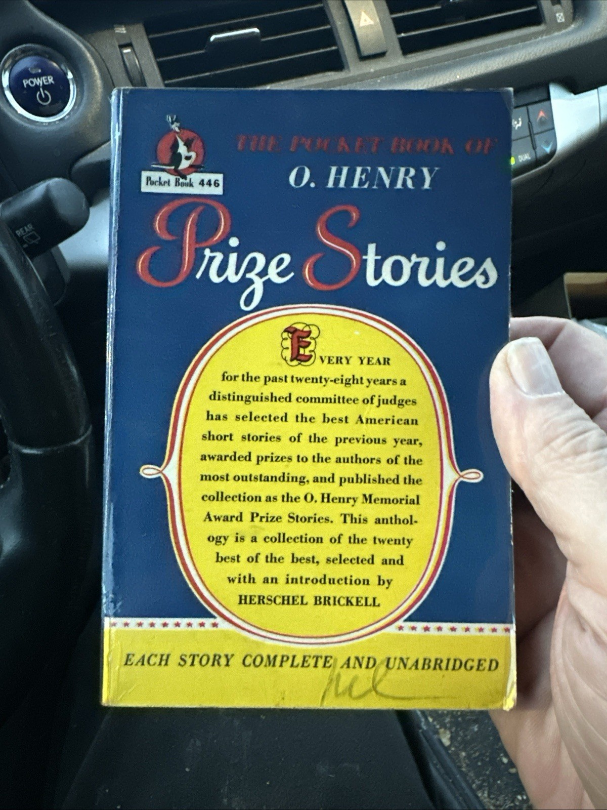 The Pocket Book Of O. Henry Prize Stories-pbk-1947-1st print-#446-unabridged