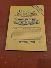Vintage Hemmings Motor News Cars Trucks Sales Ads September 1981