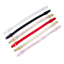 Honbay 6PCS Non-Slip Elastic Adjustable Bra Strap Holder Medium, Assorted