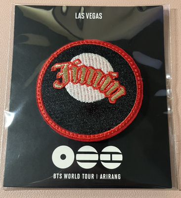BTS ARIRANG Tour Las Vegas Pop Up Exclusive: Jimin Embroidery Pin