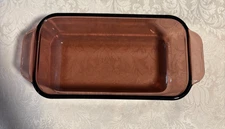 Vintage PYREX 213-R - Cranberry Purple - 1.5 Qt/ 1.5 L Rectangle Glass Loaf Pan