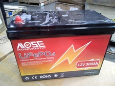12V 300Ah LiFePO4 Lithium Battery 200A BMS Deep Cycle for RV Solar Boat Off-grid