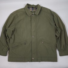 Vintage Baracuta Mens Harrington Style Jacket Plaid Lined  - Green - Size Medium