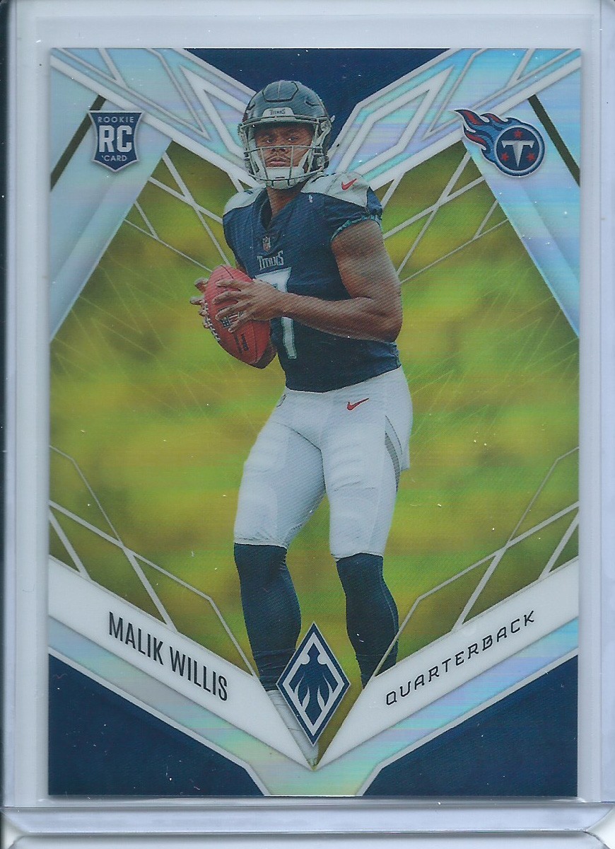 2022 Panini Phoenix Malik Willis RC #103 Yellow Prizm SP #25/75 Titans Rookie