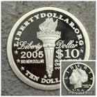 NORFED 2005 $10 LIBERTY 1 TROY OZ .999 FINE SILVER ROUND .