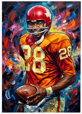 ABNER HAYNES * Dallas Texans * FOOTBALL * Illustrated Art Card * ATC ACEO