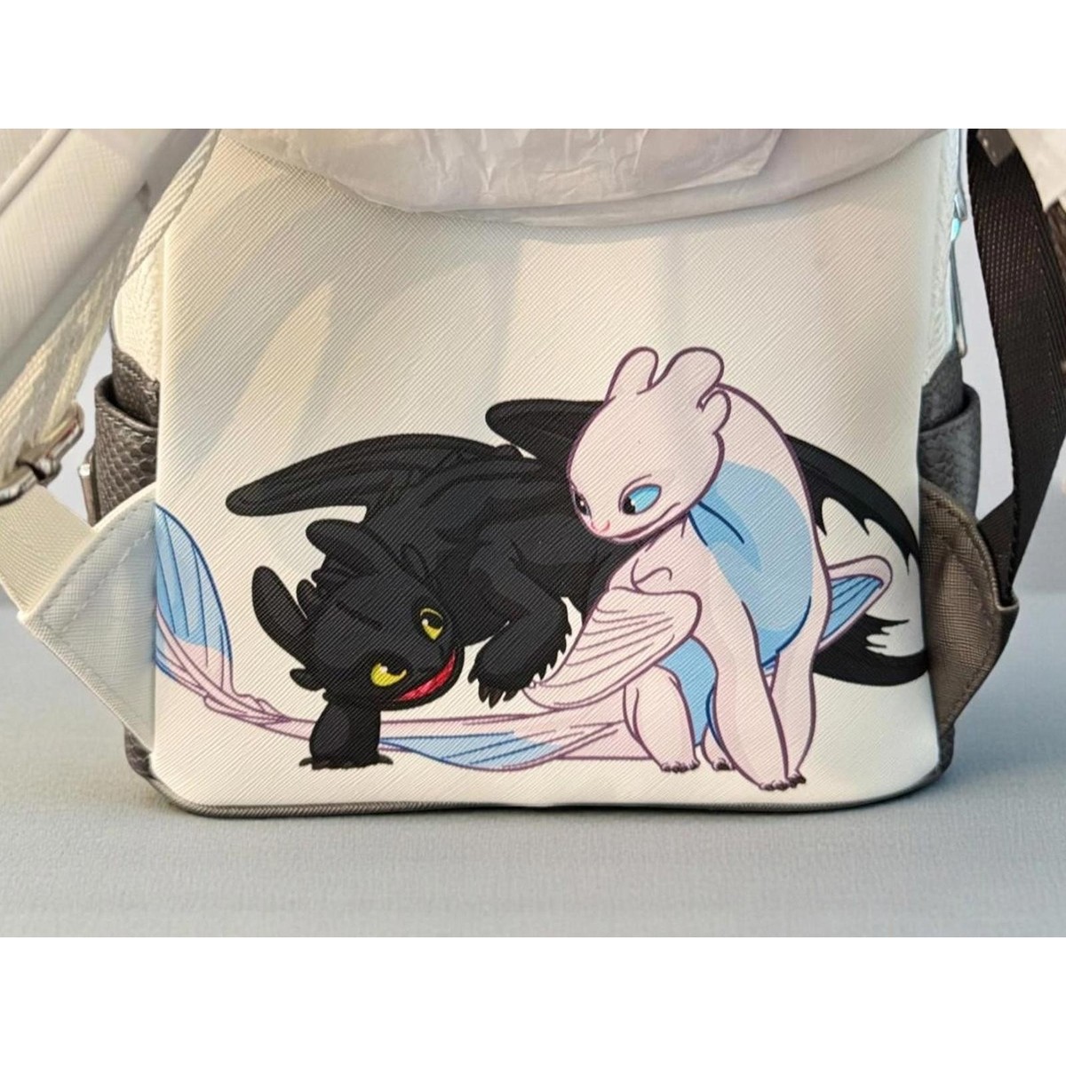 Loungefly How to Train Your Dragon Light & Night Fury Cosplay Mini Backpack NWT How to Train Your Dragon Toothless Cosplay Mini Backpack  main image 3