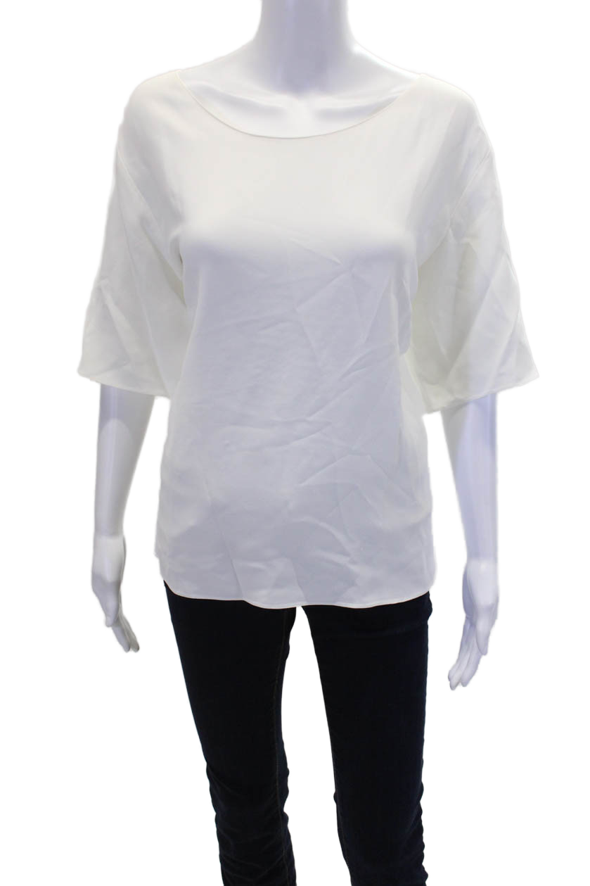 FILA Camicetta donna girocollo manica corta The Row bianca taglia small