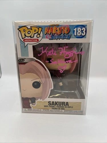 Funko Pop! Vinyl: Naruto JSA Signed Sakura Haruno #183 + Protector New w COA