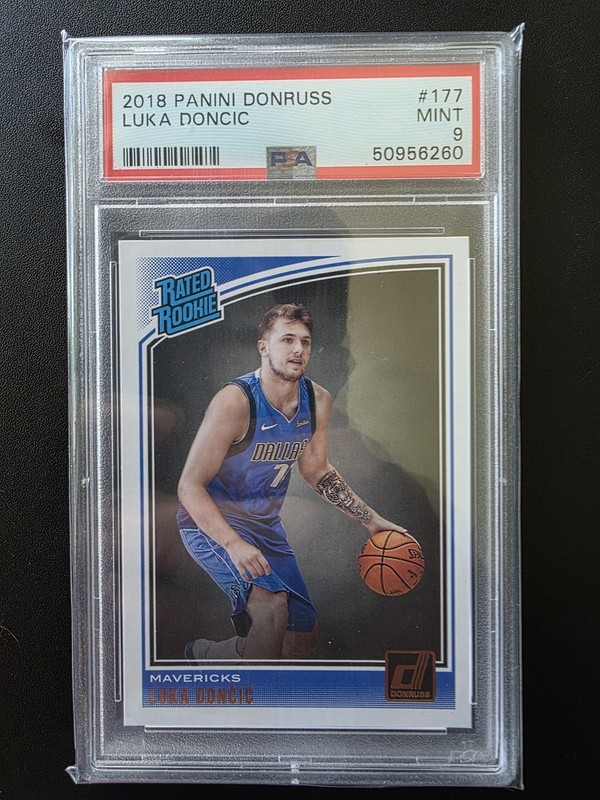 2018 Luka Doncic Donruss Rated Rookie PSA 9 🔥🔥🔥🔥🔥