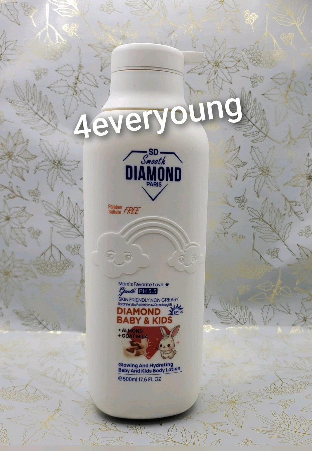 Smooth Diamond Almond & Goat Milk Glowing & Hydrating Baby lotion 500ml
Opens in a new window or tab