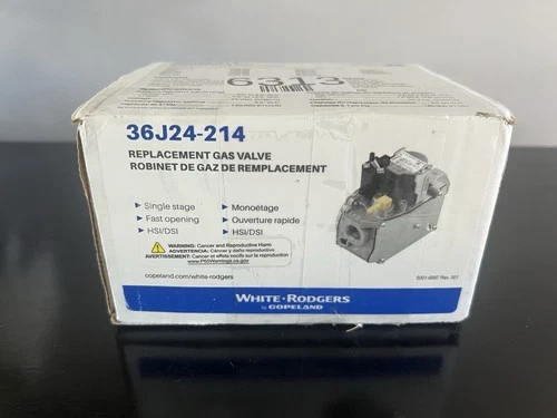Emerson White Rodgers 36J24-214 Replacement Gas Valve Assembly